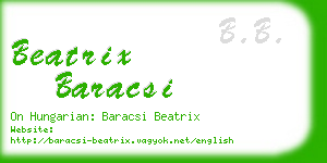 beatrix baracsi business card